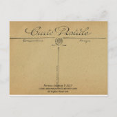 Winterliche Serenade-Weihnachtskarte Postkarte (Rückseite)