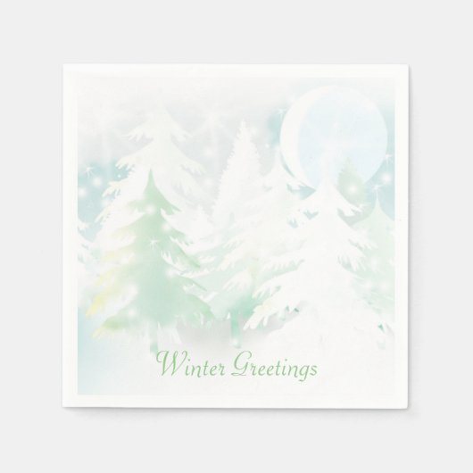 Winterliche Servietten (Vorderseite)