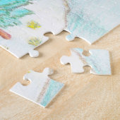Winterliche Szene mit Bergen Puzzle (Seite)