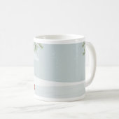 Winterliche Szene mit roter Vogeltasse Kaffeetasse (VorderseiteRechts)
