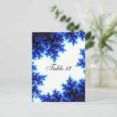 Winterliche Tischplatzierung Postkarte (Stehend Vorderseite)