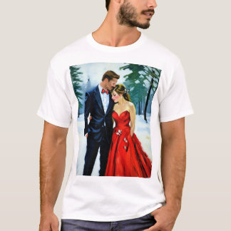 Winterliche Umarmung T-Shirt