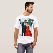 Winterliche Umarmung T-Shirt (Vorne ganz)