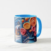 Winterliche Umarmung Tasse (VorderseiteRechts)