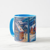 Winterliche Umarmung Tasse (Vorderseite Links)