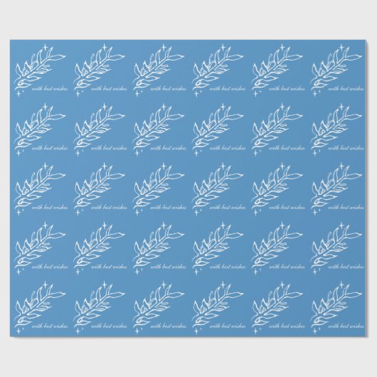Winterliche Vintage-Botanik. Geschenkpapier (Flach)