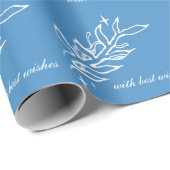 Winterliche Vintage-Botanik. Geschenkpapier (Rolleneckpunkt)
