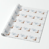 Winterliche Waldszene Fuchs Geschenkpapier (Ungerollt)
