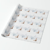 Winterliche Waldszene Fuchs Geschenkpapier (Ungerollt)
