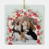 winterliche Weihnachtsfeiertage 2 Foto 1 Weihnacht Keramikornament (Rückseite)