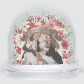 winterliche Weihnachtsferien 2 Fotos Schneekugeln (Rückseite)