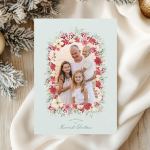 winterliche Weihnachtsferien Feiertagskarte