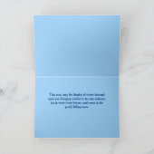 Winterliche Weihnachtskarte mit Frost Feiertagskarte (Innenseite)