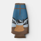 Winterlicher Flaschenkühler Schneekugel (Vorderseite)