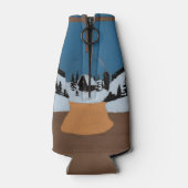 Winterlicher Flaschenkühler Schneekugel (Rückseite)
