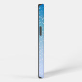 Winterlicher gemütlicher Schneemann iPhone Hülle (Rechte Seite)