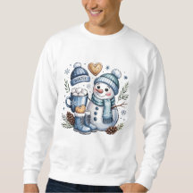 Winterlicher gemütlicher Schneemann