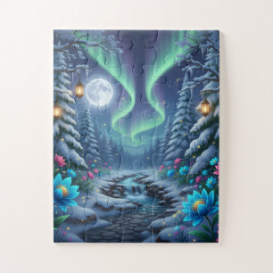 Winterlicher Mystischer Garten Puzzle