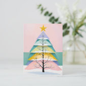 Winterlicher Pastellglanz Postkarte (Stehend Vorderseite)