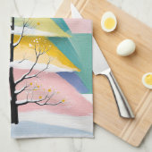 Winterlicher Pastellschimmer Geschirrtuch (Viertel Falte)