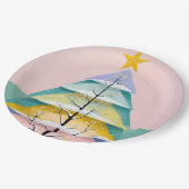 Winterlicher Pastellschimmer Pappteller (Schrägansicht)