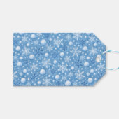 Winterlicher Schnee Geschenkanhänger (Vorderseite (Horizontal))