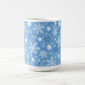 Winterlicher Schnee Kaffeetasse (Mittel)