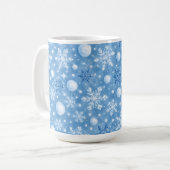 Winterlicher Schnee Kaffeetasse (Vorderseite Links)