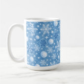 Winterlicher Schnee Kaffeetasse (Links)