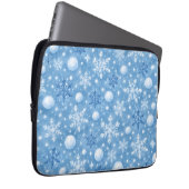 Winterlicher Schnee Laptopschutzhülle (Vorne Rechts)