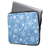 Winterlicher Schnee Laptopschutzhülle (Vorderseite Links)