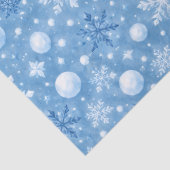 Winterlicher Schnee Seidenpapier (Detail)