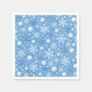 Winterlicher Schnee Serviette