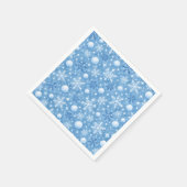 Winterlicher Schnee Serviette (Ecke)