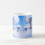 Winterlicher Schneebaum Kaffeetasse (Mittel)