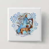 Winterlicher Spaziergang Button (Vorderseite)