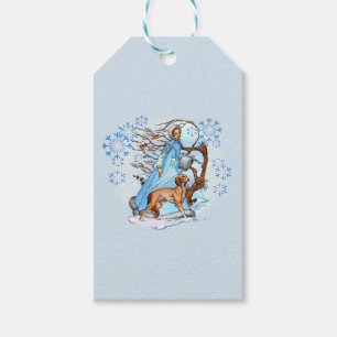 Winterlicher Spaziergang Geschenkanhänger