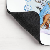 Winterlicher Spaziergang Mousepad (Ecke)