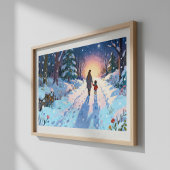 Winterlicher Waldspaziergang Gemütlich Eltern & Ki Poster
