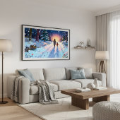 Winterlicher Waldspaziergang Gemütlich Eltern & Ki Poster