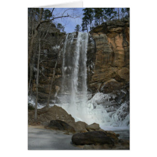 Winterlicher Wasserfall