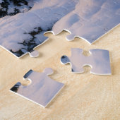 Winterliches Bergsee-Reflektionspuzzle Puzzle (Seite)