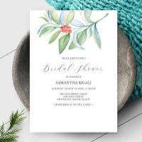 Winterliches Brautparty-Thema Elegante Einladung