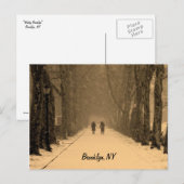 Winterliches Brooklyn Postkarte (Vorne/Hinten)