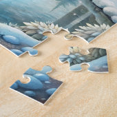 Winterliches Eichhörnchen-Rätsel Puzzle (Seite)