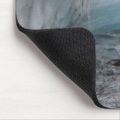 Winterliches Eis und Schnee - Gletscherfluss Mousepad (Ecke)