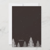 Winterliches Hirsch Weihnachtskarte Einladung (Rückseite)