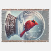 Winterliches Kardinal-Andenken Decke (Vorderseite)