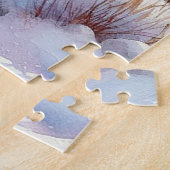 Winterliches Seenszene-Puzzle Puzzle (Seite)