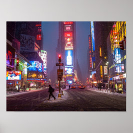 Winterliches Times Square Poster